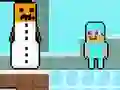 Joc Noob vs Pro Snowman en línia