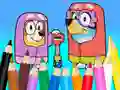 Joc Coloring Book: Bluey Flossing Grannies en línia