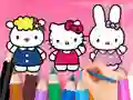 Joc Coloring Book: Hello Kitty With Friends en línia