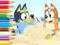 Joc Coloring Book: Bluey On The Beach en línia