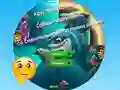 Joc Round Jigsaw Puzzle Collect Pictures of Funny Ocean Inhabitants en línia