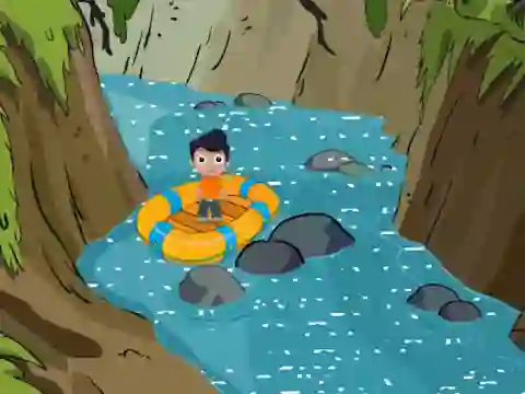 Joc Rescue the Cute Boy from River en línia