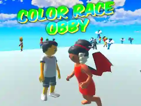 Joc Color Race Obby en línia