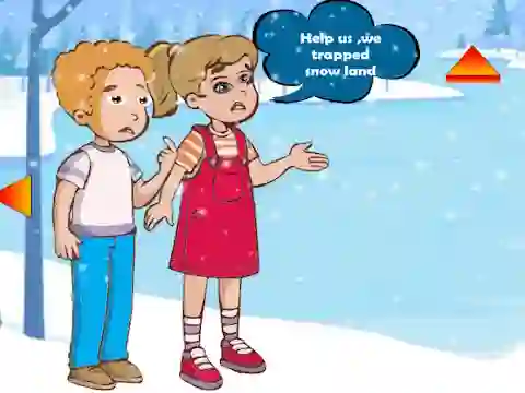 Joc Siblings Escaped Snow Land en línia