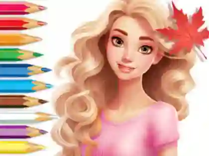 Joc Coloring Book: Barbie Autumn Tale en línia