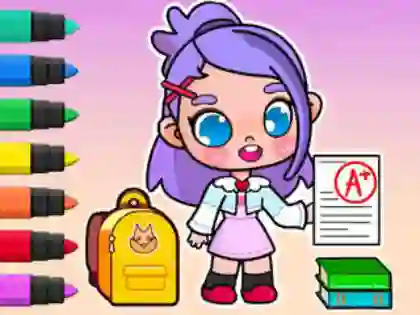 Joc Coloring Book: Avatar School Day en línia
