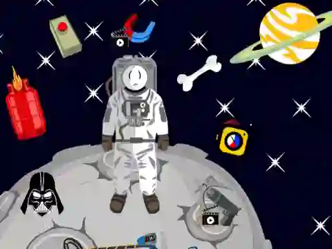 Joc Stickman in Space en línia