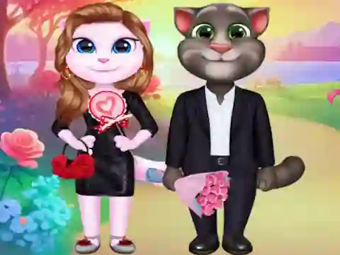Joc Kitty Couple Lovely Valentine en línia