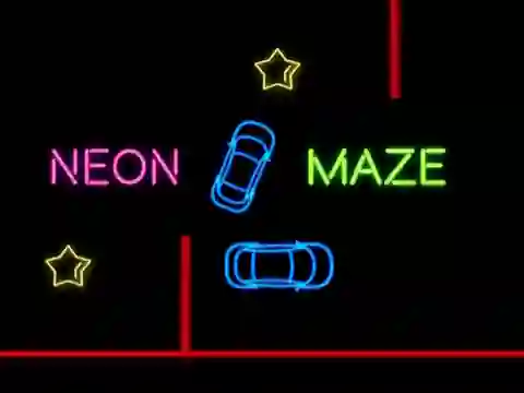 Joc Neon Car Maze en línia