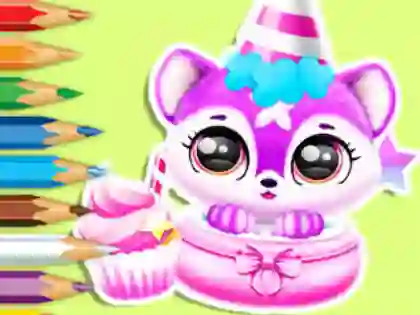 Joc Coloring Book: Baby Fluff's Birthday en línia