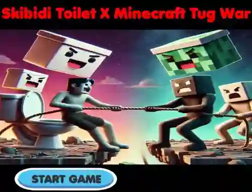 Joc Skibidi Toilet X Minecraft Tug War en línia