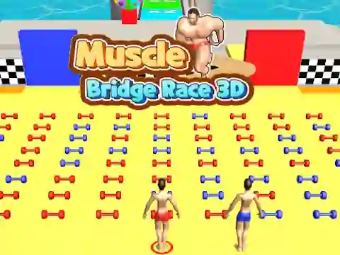 Joc Muscle Bridge Race 3D en línia