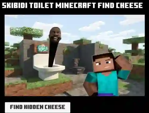 Joc Skibidi Toilet Minecraft Find Cheese en línia