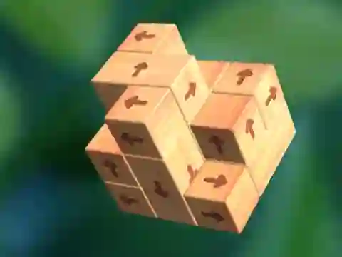 Joc Tap 3D Wood Block Away en línia