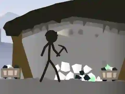 Joc Stickman Mining Simulator en línia
