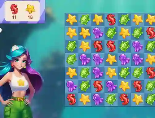 Joc Underwater Adventures: Match 3 en línia