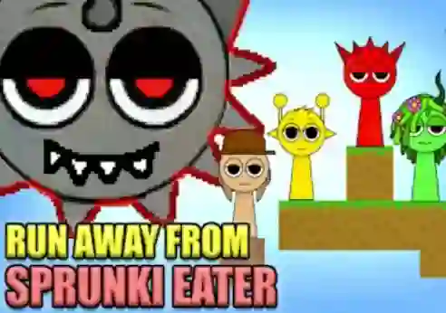 Joc Run Away From Sprunki Eater en línia