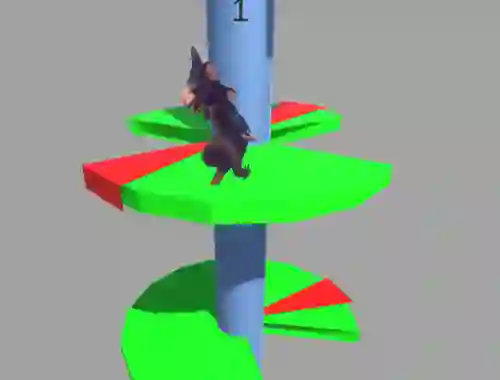 Joc Ratomilton Helix Jump en línia