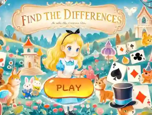 Joc Find The Differences: Alice In Wonderland en línia