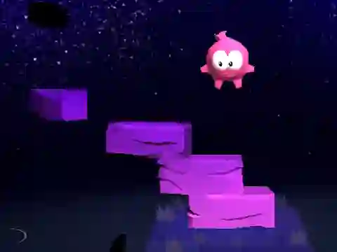 Joc Om nom Jump en línia