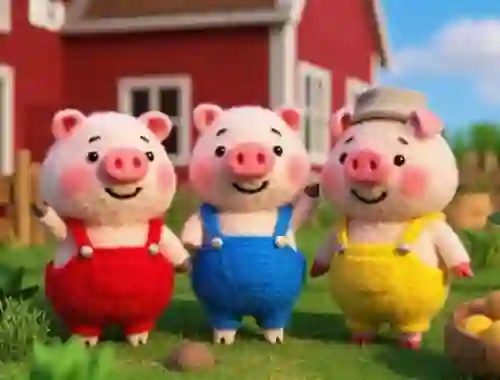 Joc Find The Differences: The 3 Little Pigs en línia
