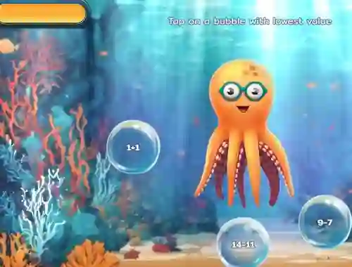 Joc Bubble Math Dive en línia