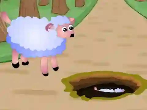 Joc Help Fallen Down Sheep Baby en línia
