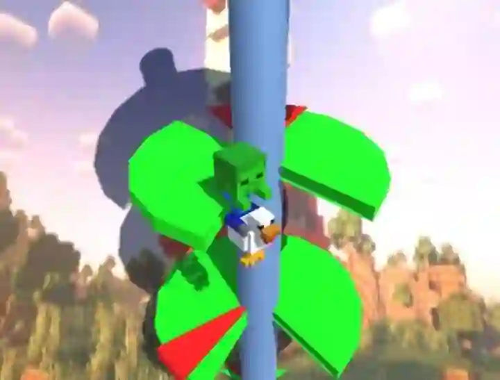 Joc Chicken Jockey Helix Jump en línia