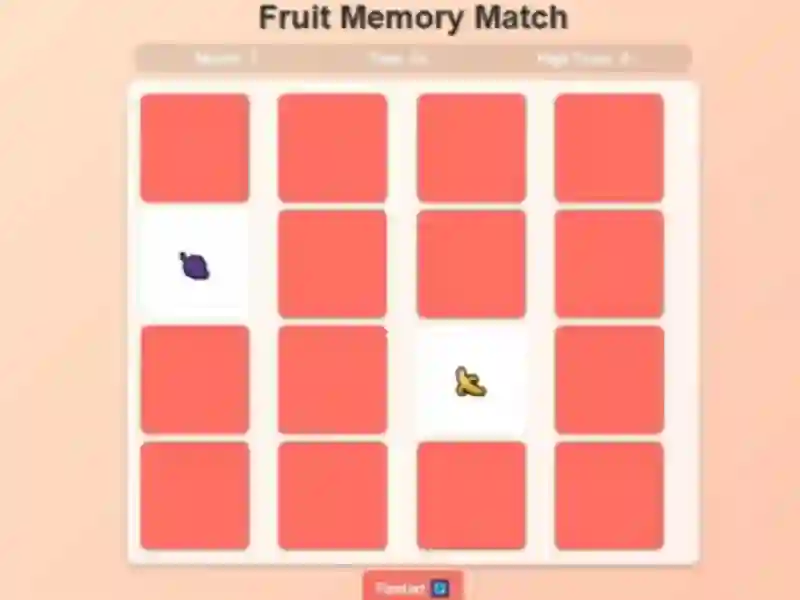 Joc Fruit Memory Match en línia