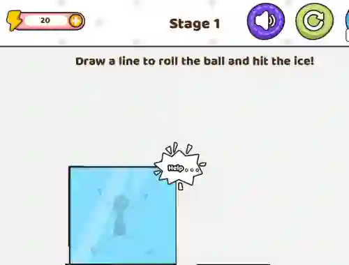 Joc Save The Stick Draw Line en línia