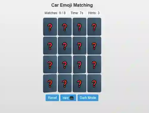 Joc Car Emoji Matching en línia