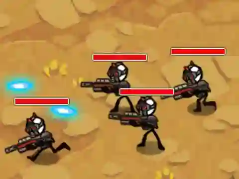 Joc Stickman Warfare en línia