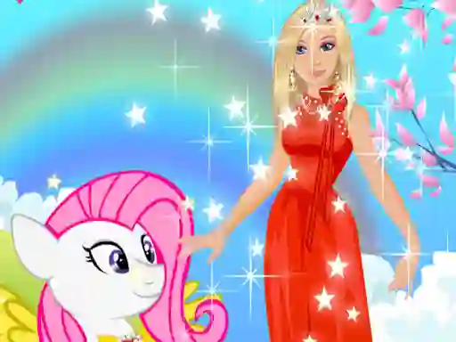Joc Barbie and Pony Dressup en línia