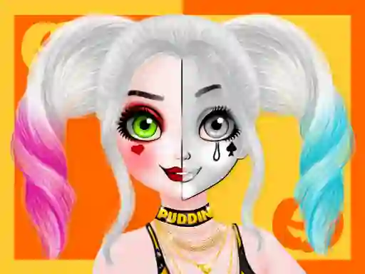 Joc Princess Halloween Makeup Halffaces Tutorial en línia