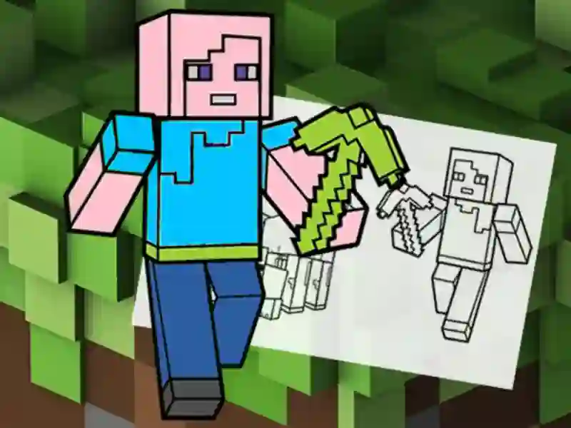 Joc Minecraft Fun Coloring Book en línia