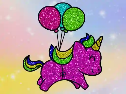 Joc Coloring Book Glittered Unicorns en línia