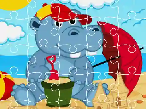 Joc Hippo Jigsaw en línia
