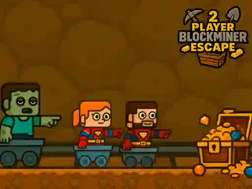 Joc 2 Player BlockMiner Escape en línia