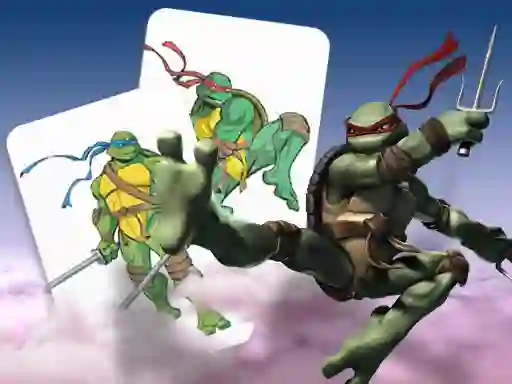 Joc Ninja Turtles Memory card Match en línia
