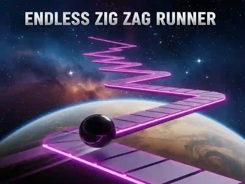 Joc Endless Zig Zag Runner en línia