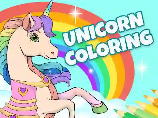 Joc Unicorn Dress Up Coloring Book en línia