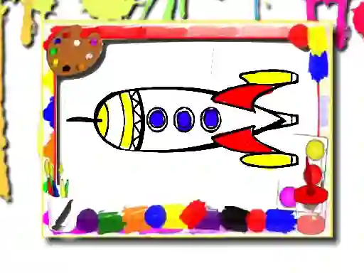 Joc Rockets Coloring Book en línia