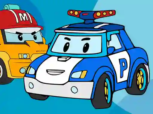 Joc Robocar Coloring Book en línia