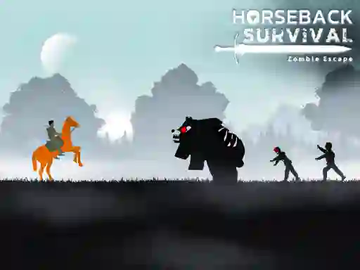 Joc Horseback Survival Zombies Escape en línia