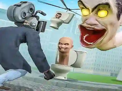 Joc Skibidi Toilet TopDown Survival en línia