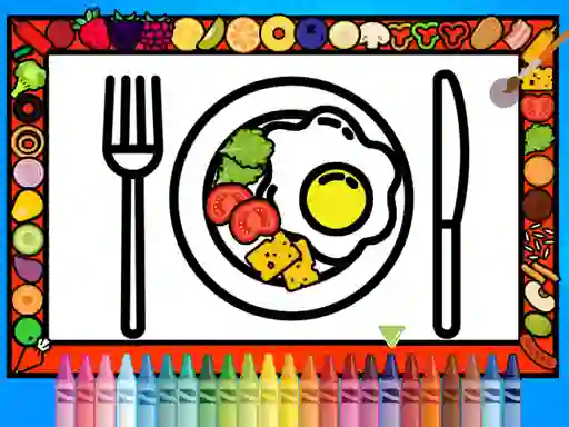Joc Color and Decorate Dinner Plate en línia