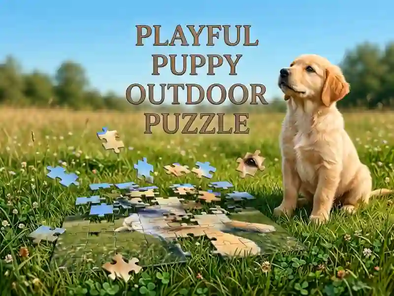 Joc Playful Puppy Outdoor Puzzle en línia