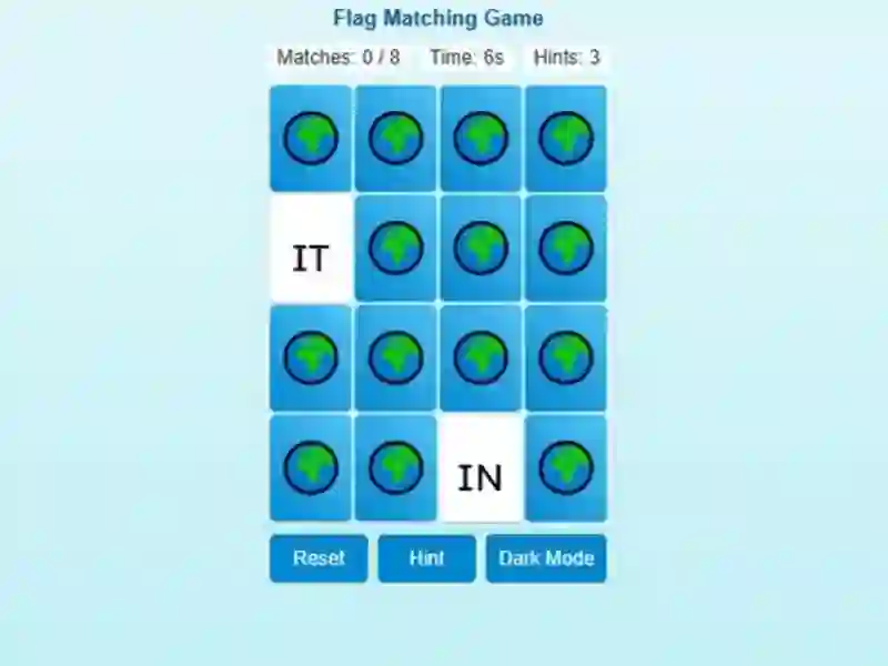 Joc Memory Match Flag Edition en línia