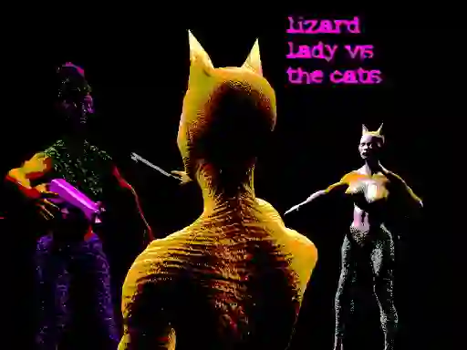 Joc Lizard Lady Vs The Cats en línia