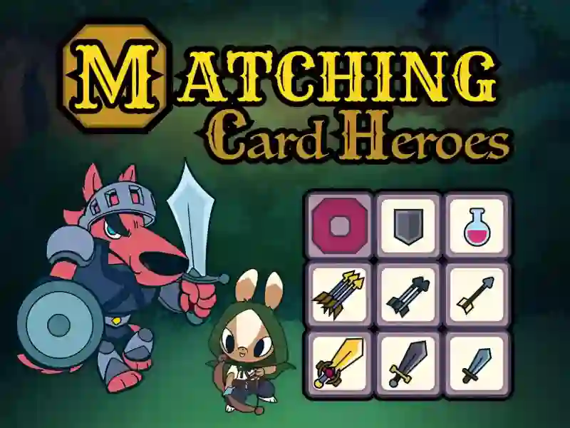 Joc Matching Card Heroes en línia